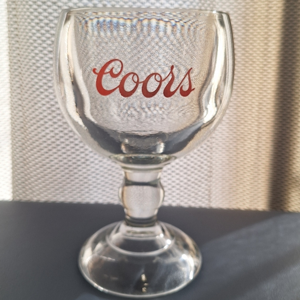 Vintage Coors Glass Beer Schooner